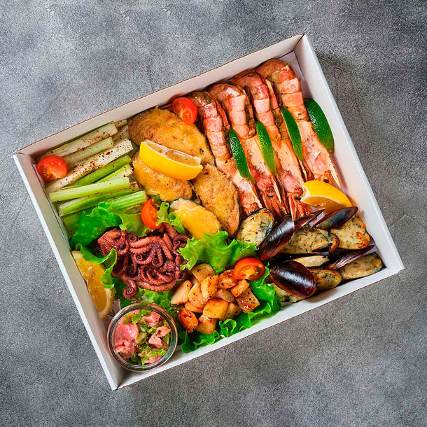 Морская Коллекция морепродуктов L (3-4 персоны) Морская Коллекция морепродуктов L (3-4 персоны)