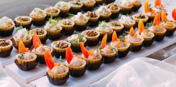 Рулетики и тарталетки на на 10 персон